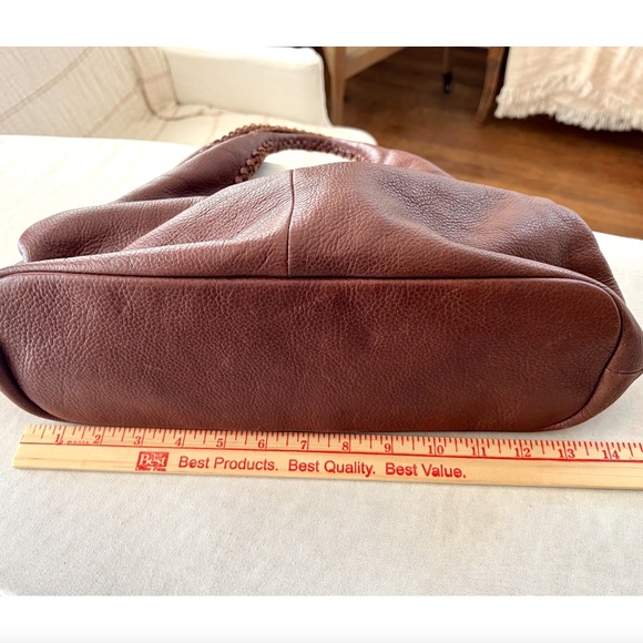 Vintage BANANA REPUBLIC Genuine Leather Bag in Brown - Great Condition! - Picture 10 of 11